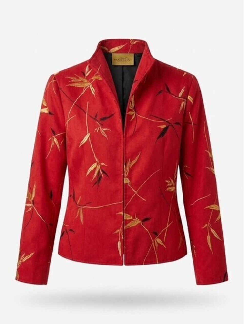 Painted Pony Red Embroidered Floral Blazer Jacket